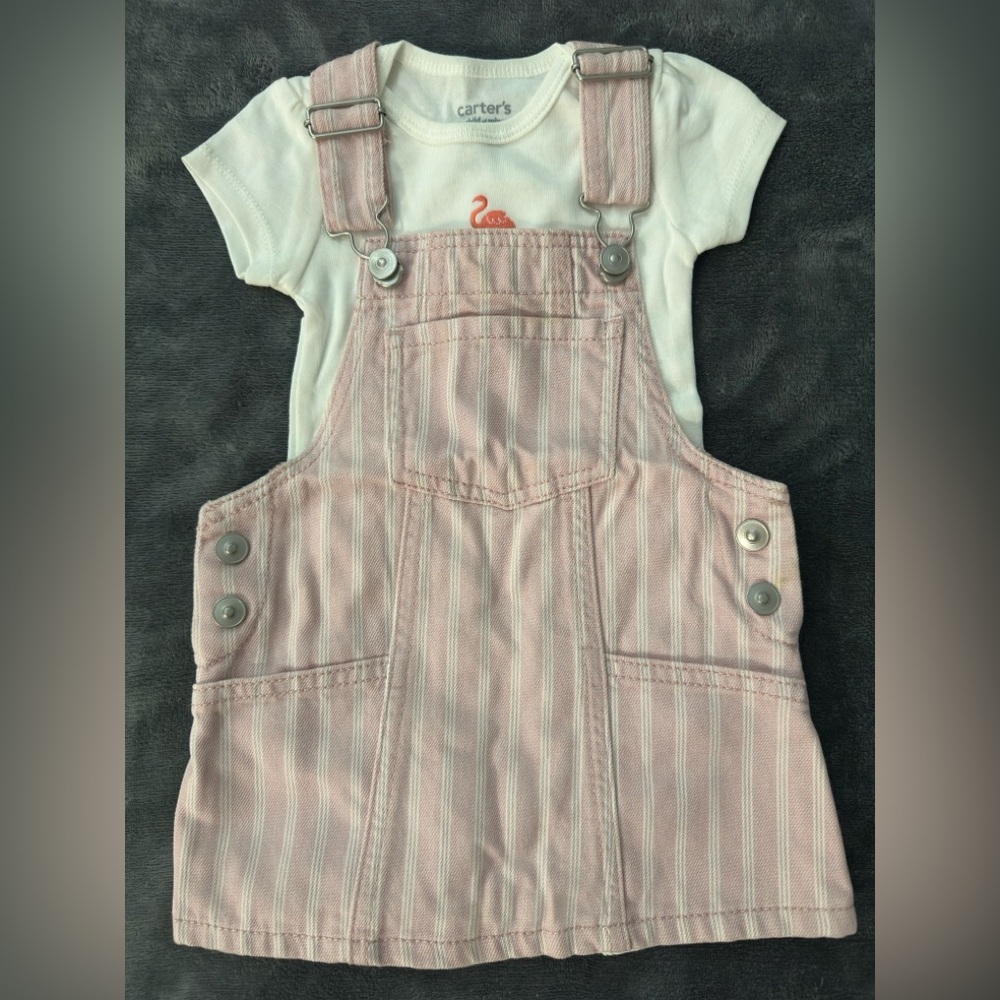 Carter’s and Wonder nation sizes 6-9 months and 12 months the overalls